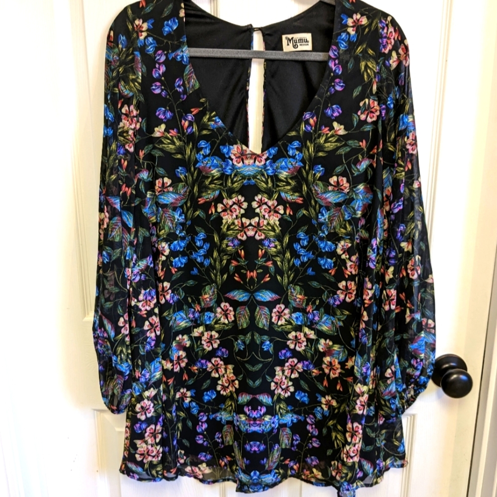 Show Me Your Mumu | Donna Michelle Tunic Floral Blouse Medium